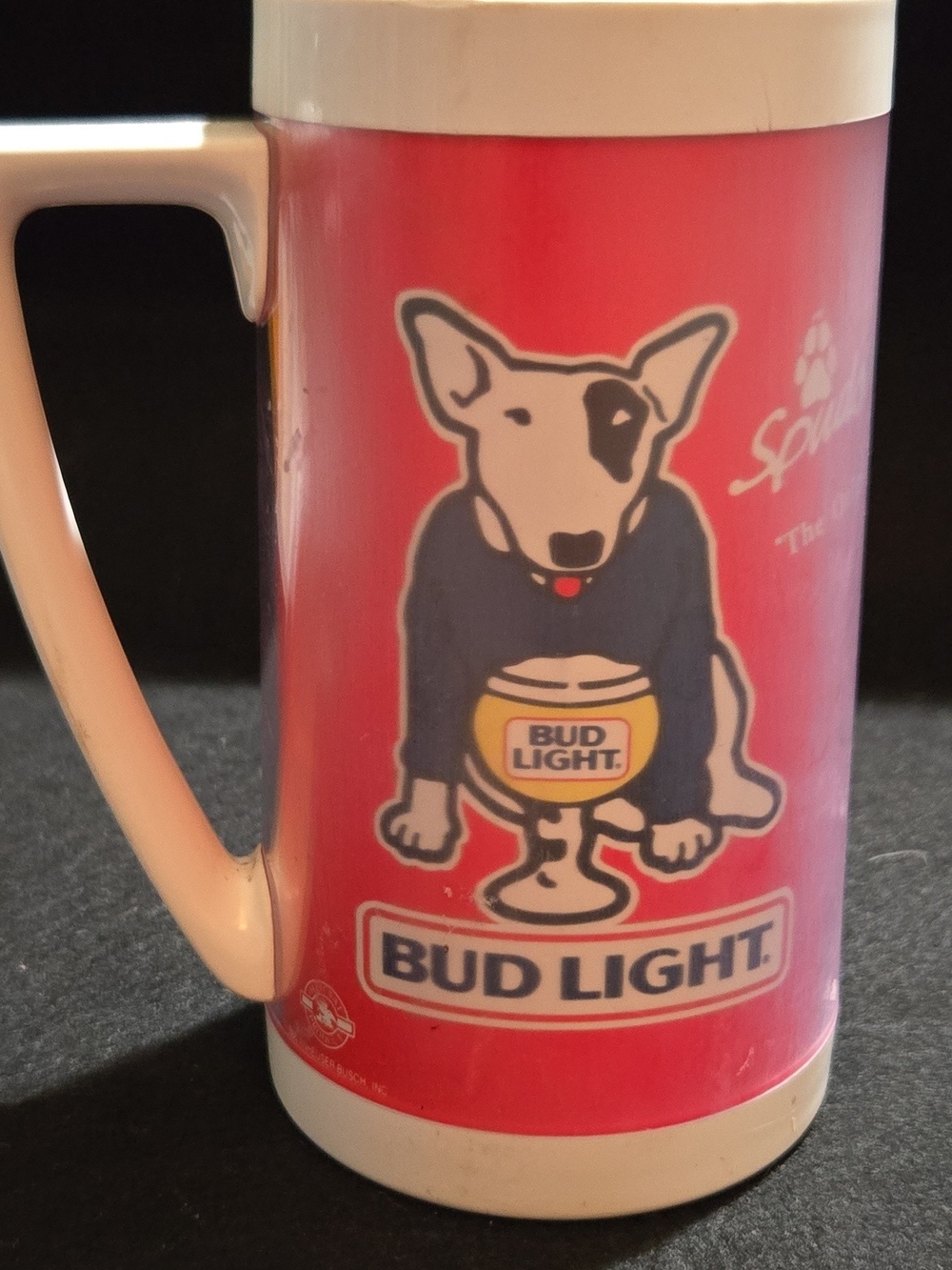 Red Plastic Beer Stein Mug - Branding